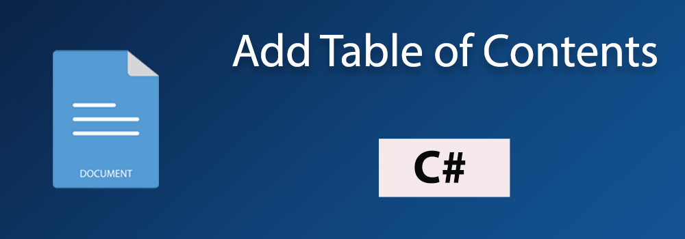 Inhaltsverzeichnis in Word mit C# hinzufügen