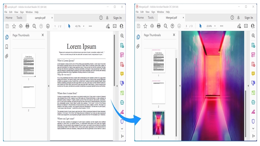 JPG-Bild in PDF mit C# anhängen.