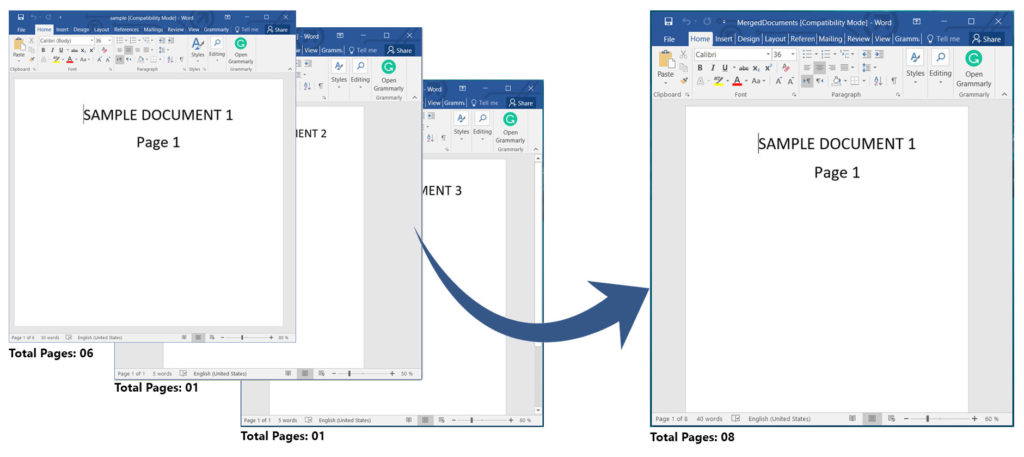 Combinar varios documentos de Word usando Java