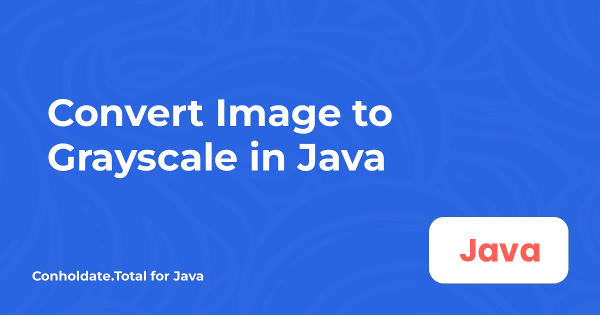 Convertir une image en niveaux de gris en Java