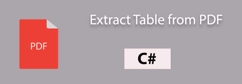 Extraire un tableau d'un PDF en C#