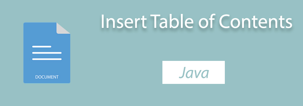 Insérer une table des matières dans Word à l'aide de Java