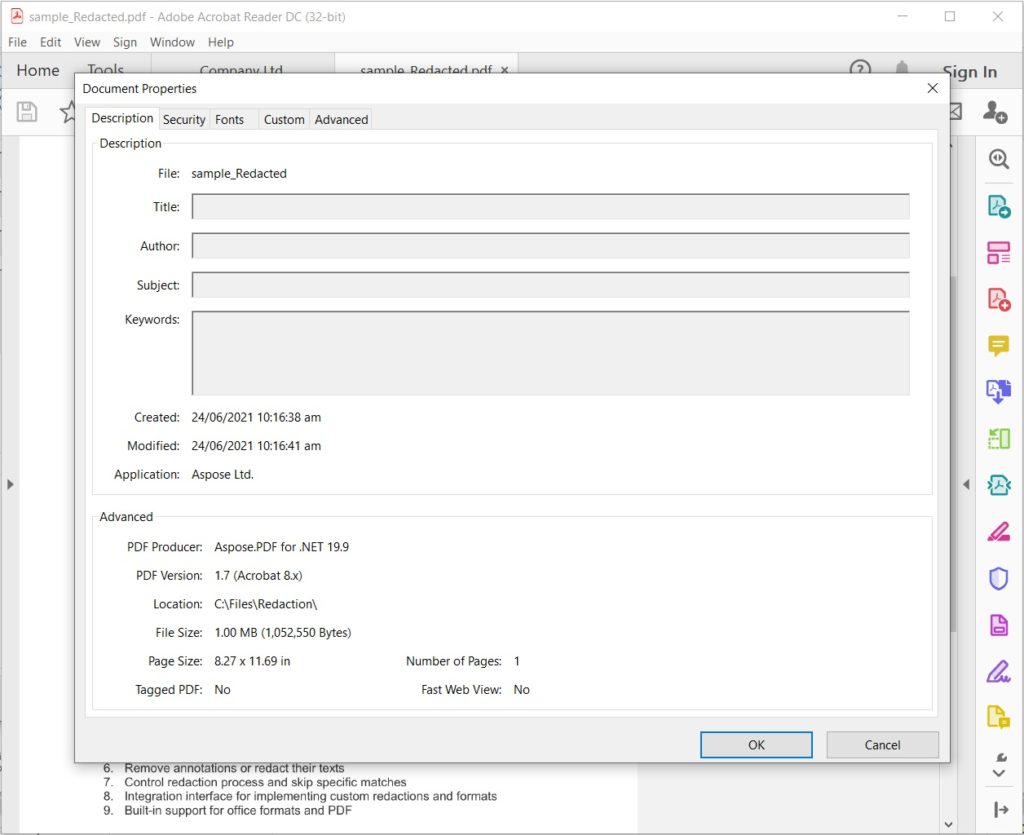 Redigere i metadati in PDF utilizzando C#
