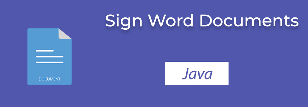 Firma documenti Word in Java