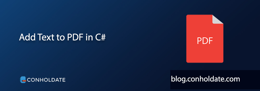 PDF にテキストを追加する C#