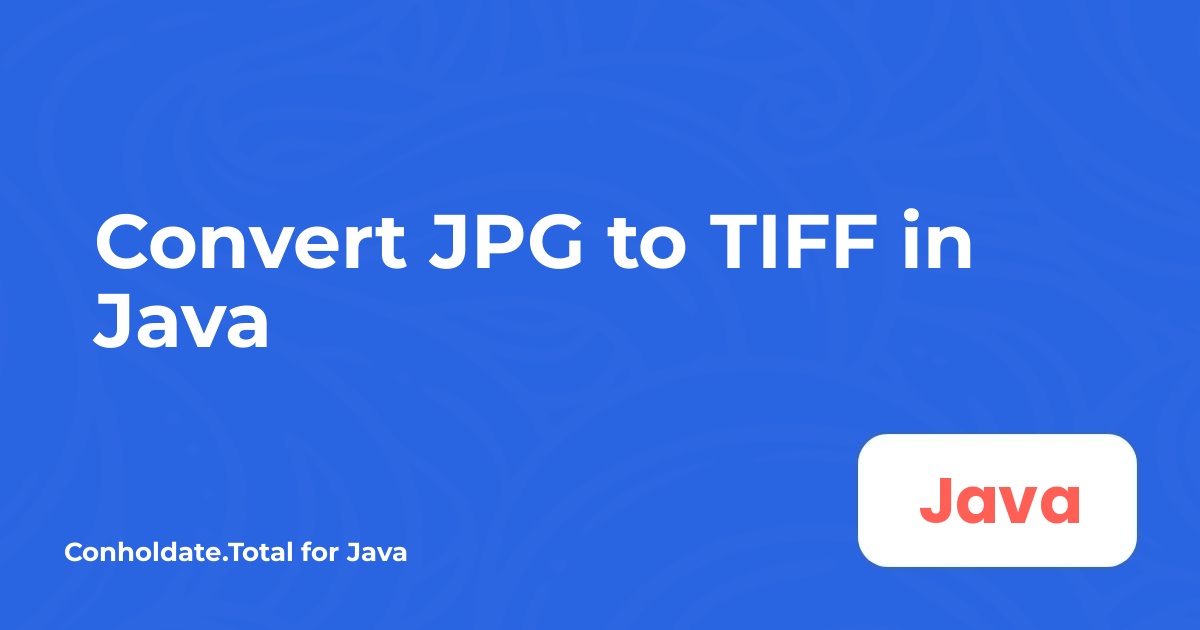 JavaでJPGをTIFFに変換する