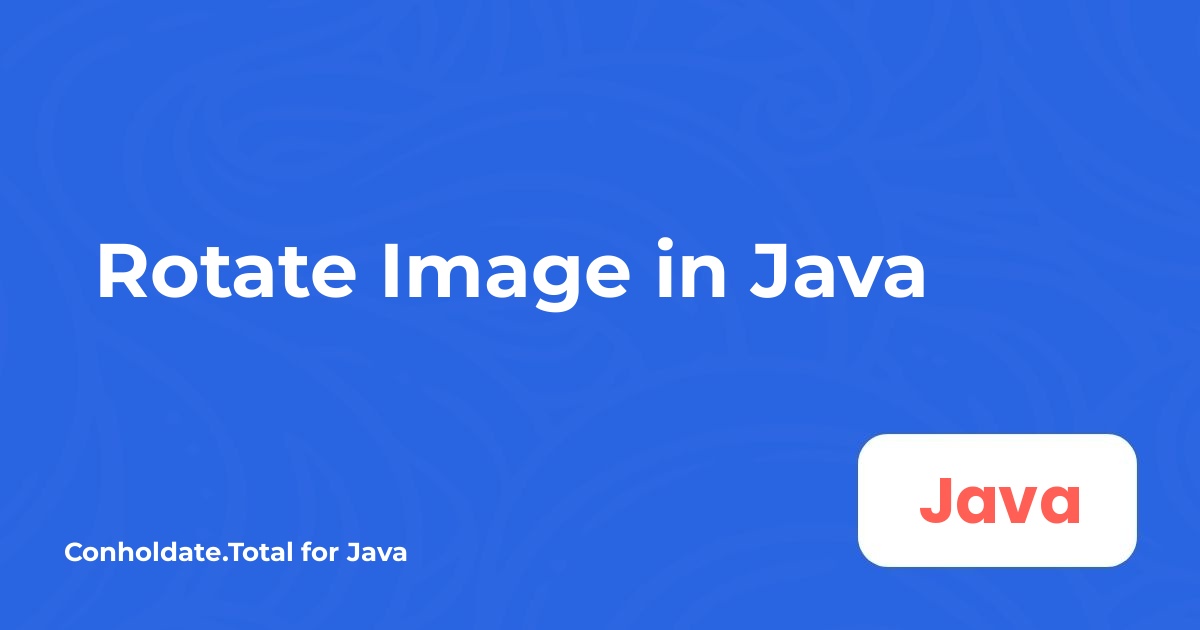 Javaで画像を回転させる