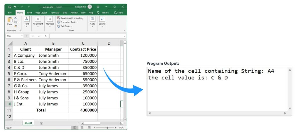 Javaを使用してExcelで正規表現を使用して検索