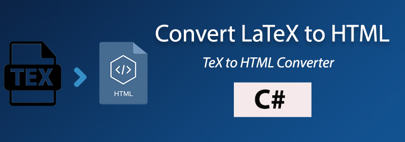 LaTeX를 HTML C#으로