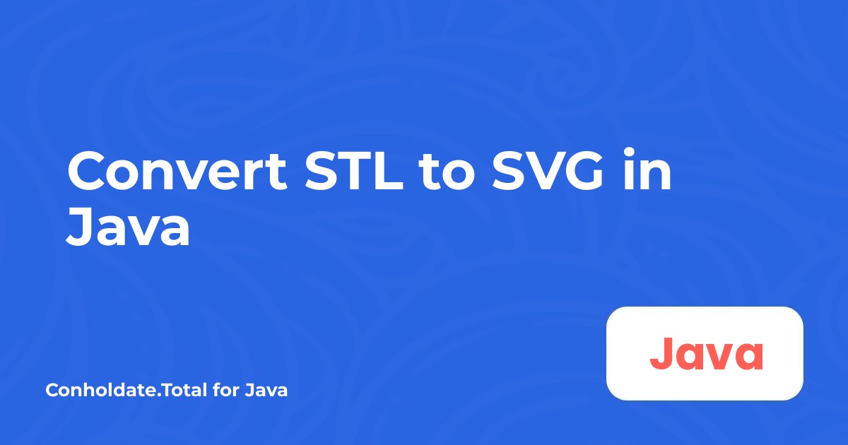 STL naar SVG converteren in Java