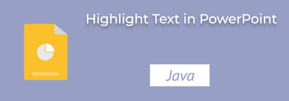 Tekst markeren in PowerPoint in Java