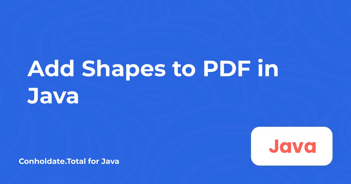 Adicionar formas ao PDF em Java
