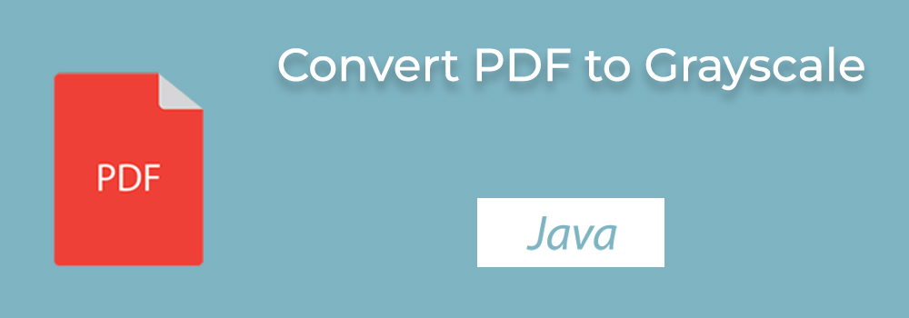 แปลง PDF เป็นระดับสีเทาใน Java