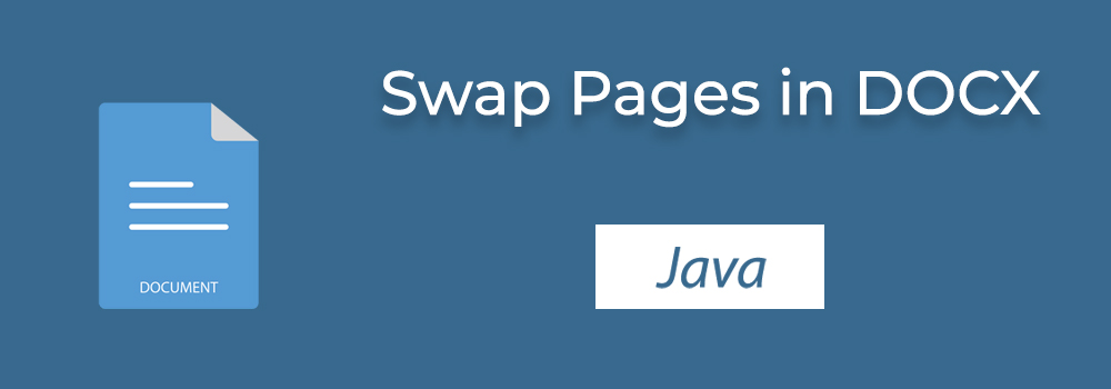 สลับหน้ากระดาษใน DOCX ด้วย Java
