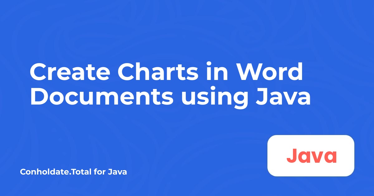 Create Charts in Word Documents using Java