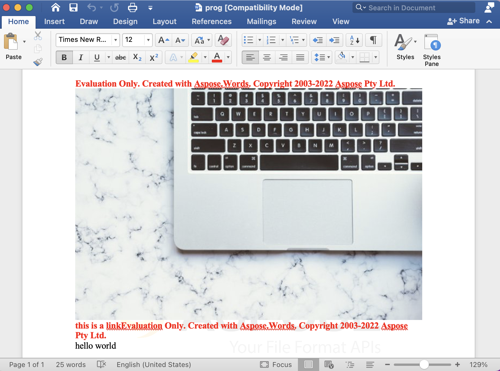 Document generator API