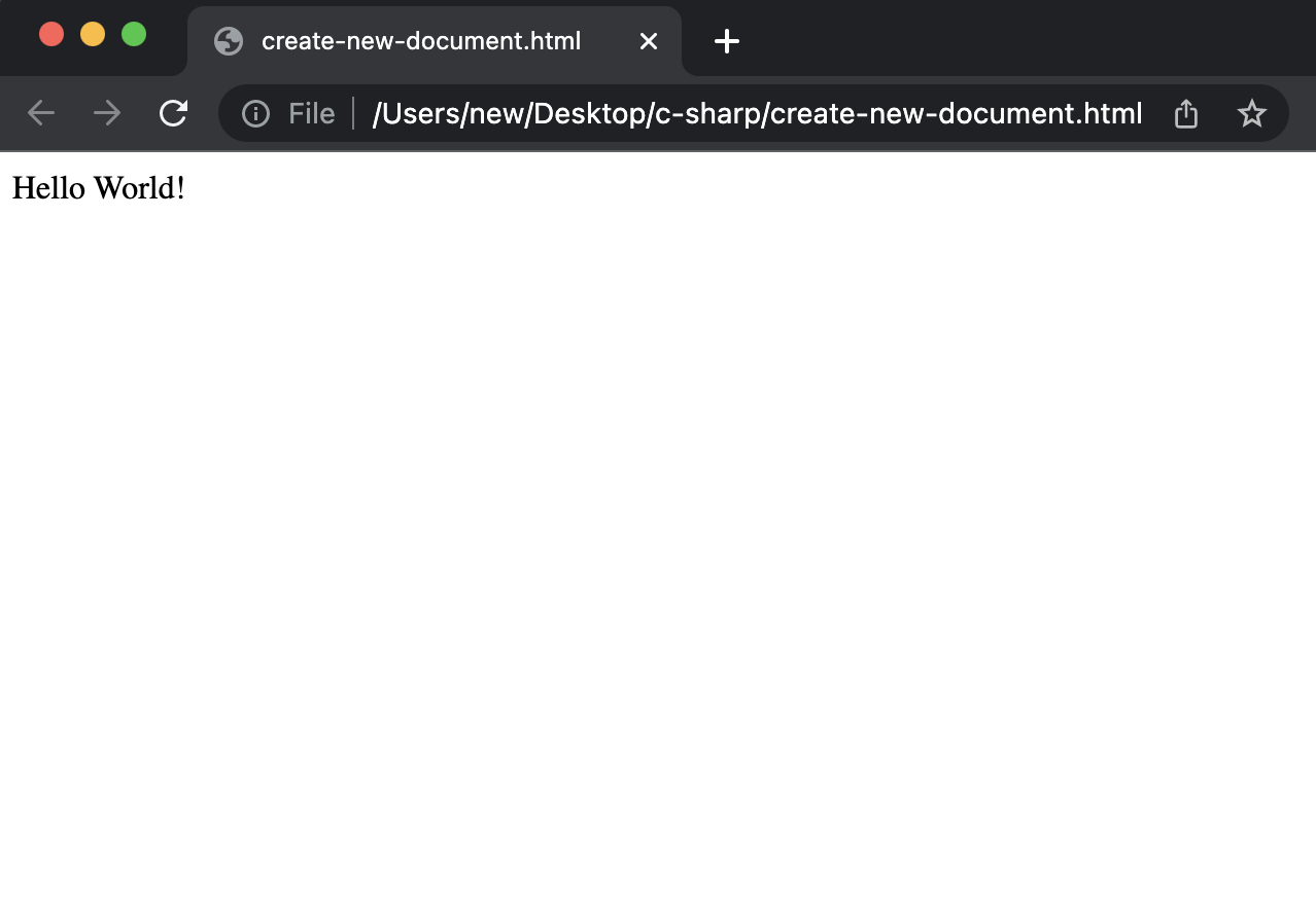 How to Create an HTML File in C#