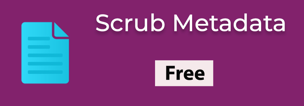 Metadata Scrubber Online