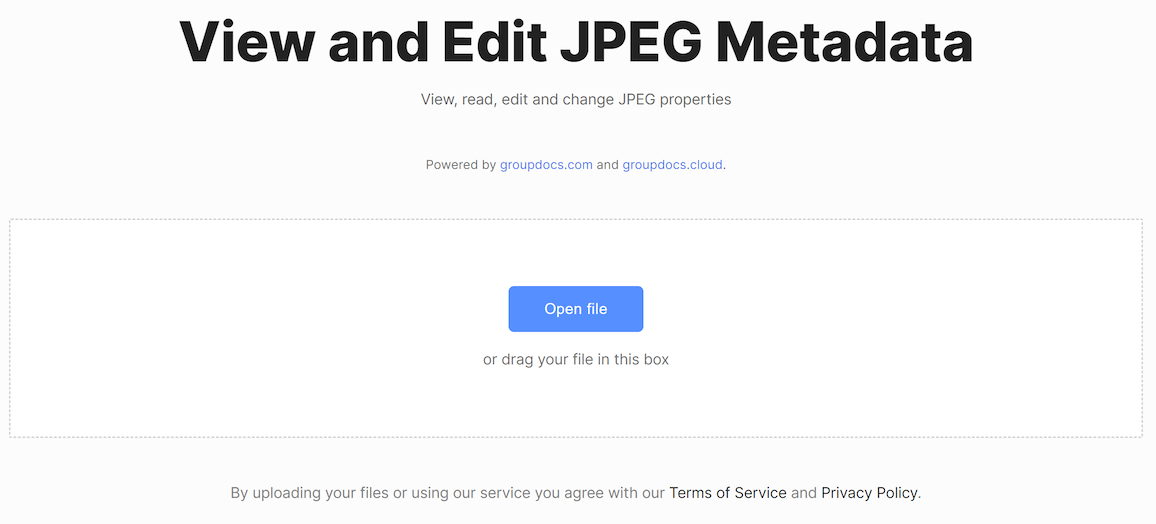 exif dataviewer online